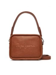 Pepe Jeans Torebka Bassy Code PL0300004 Brązowy. Brązowe listonoszki Pepe Jeans, bez wzorów, z jeansu, bez dodatków. Za 299.99 zł.