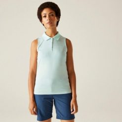 Tima II damska koszulka. Zielone t-shirty sportowe Regatta, bez wzorów, bez ramiączek. Za 146.00 zł.