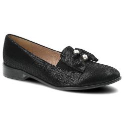 Czarne Półbuty Gamis Damskie Eleganckie Obuwie. Czarne półbuty wsuwane GAMIS, bez wzorów, eleganckie, bez obcasa, na obcasie. Za 199.00 zł.