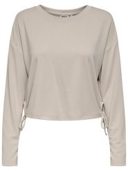 ONLY Bluza w kolorze beżowym rozmiar: M. Brązowe bluzy ONLY, m, bez wzorów, bez ramiączek, bez kaptura. Za 92.21 zł.