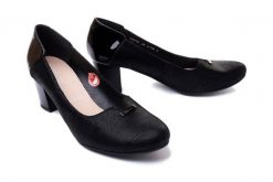 BIOECO BY ARKA 5760 czarny, czółenka damskie. Czarne czółenka Bioeco by Arka, bez wzorów, ze skóry, bez obcasa, na obcasie, bez zapięcia. Za 139.95 zł.