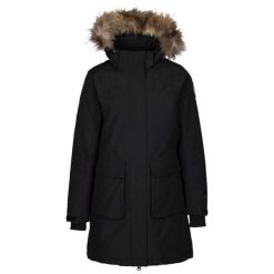 Parka dla kobiet DLX Ellington. Czarne płaszcze DLX, l, bez wzorów, z materiału, bez kaptura. Za 952.65 zł.