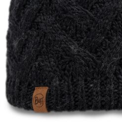 Czapka BUFF KNITTED & FLEECE BAND BEANIE CARYN. Szare czapki zimowe Buff, bez wzorów, z wełny, eleganckie. Za 117.69 zł.