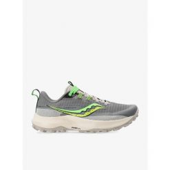 Buty trailowe damskie Saucony Peregrine 13. Szare buty do biegania Saucony, bez wzorów, bez zapięcia, do biegania. Za 409.99 zł.