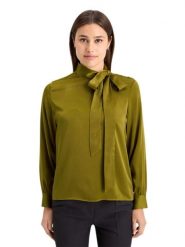 Scotch & Soda Bluzka w kolorze oliwkowym rozmiar: 42. Brązowe bluzki Scotch & Soda, bez wzorów, bez kołnierzyka, bez ramiączek. Za 206.91 zł.