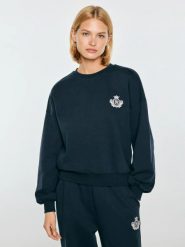 Bluza damska z haftem granatowa fotyna 403. Niebieskie bluzy bez kaptura BIG STAR, l, bez wzorów, z dzianiny, bez kaptura. Za 199.99 zł.