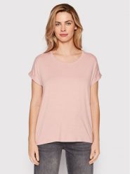 ONLY T-Shirt Moster 15106662 Różowy Loose Fit. Czerwone t-shirty ONLY, xs, bez wzorów, z wiskozy, bez kołnierzyka, bez ramiączek. Za 59.99 zł.