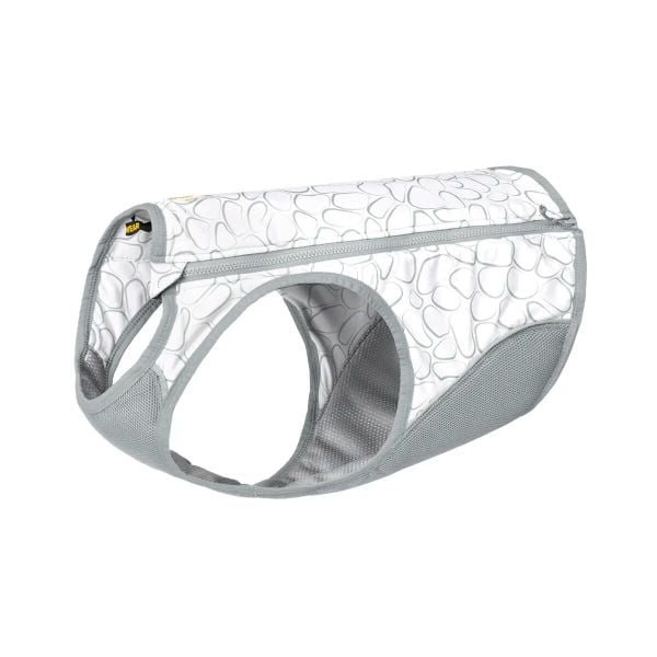 Zippowany płaszcz dla psa Ruffwear Swamp Cooler. Szare płaszcze RUFFWEAR, xs, bez wzorów, eleganckie, bez kaptura. Za 434.50 zł.