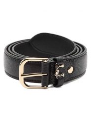 COCCINELLE Skórzany pasek w kolorze czarnym rozmiar: 100. Czarne paski Coccinelle, bez wzorów, z materiału. Za 282.13 zł.