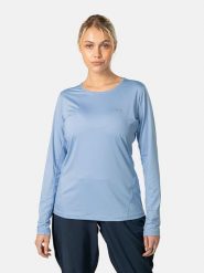 KARI TRAA Koszulka funkcyjna "Nora 2.0" w kolorze błękitnym rozmiar: M. Niebieskie t-shirty sportowe Kari Traa, m, bez wzorów, z materiału, bez ramiączek, outdoorowe. Za 136.45 zł.