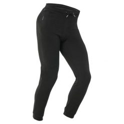 Legginsy turystyczne damskie MH100. Czarne legginsy QUECHUA, bez wzorów, z dzianiny, wakacyjne. Za 59.99 zł.