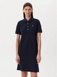 Gant Sukienka codzienna Shield 4201529 Granatowy Regular Fit. Niebieskie sukienki Gant, na co dzień, xl, bez wzorów, z bawełny, bez kołnierzyka, bez ramiączek, proste. Za 299.99 zł.