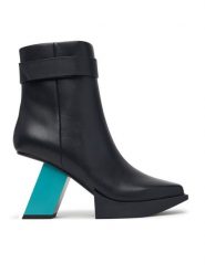 United Nude Botki Construct Bootie HI 1102498816 Czarny. Czarne botki United Nude, bez wzorów, ze skóry, bez obcasa, na słupku, bez zapięcia. Za 1,939.00 zł.