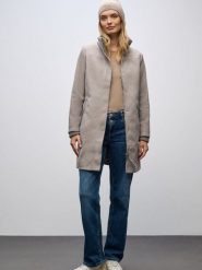 Street One Krótki płaszcz damski Kobiety beżowy marmurkowy, 42. Brązowe płaszcze Street One, bez wzorów, z dzianiny, street, bez kaptura. Za 499.95 zł.