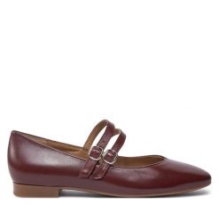 Baleriny Ryłko. Czerwone baleriny Ryłko, bez wzorów, bez obcasa, bez zapięcia. Za 359.99 zł.