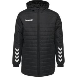 Parka dziecięca Hummel hmlPROMO Bench. Czarne płaszcze Hummel, bez wzorów, z materiału, klasyczne, z kapturem. Za 240.75 zł.