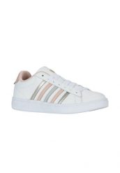 Buty sportowe K-Swiss COURT TIEBREAK II (94413-192-M). Białe buty treningowe K-SWISS, bez wzorów, ze skóry, bez zapięcia, trekkingowe. Za 258.00 zł.