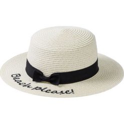Kapelusz słomkowy "Beach Please" bonprix naturalno-czarny. Kapelusze marki TRIBORD. Za 34.99 zł.
