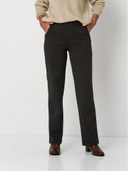 Relaxed by TONI Spodnie "Scarlet" w kolorze granatowym rozmiar: 40/L20. Niebieskie spodnie materiałowe Relaxed by TONI, bez wzorów, z materiału, z podwyższonym stanem. Za 130.19 zł.