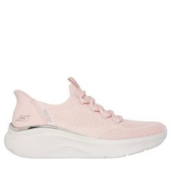 Buty sportowe damskie Skechers Bobs B Love-True Delight SLIP-INS. Czerwone buty treningowe Skechers, bez wzorów, bez zapięcia. W wyprzedaży za 237.04 zł.