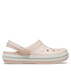 Klapki Crocs. Czerwone klapki Crocs, bez wzorów, bez obcasa, bez zapięcia. Za 259.99 zł.