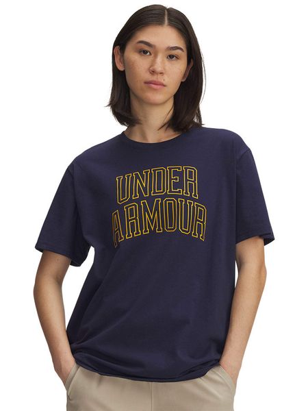 Under Armour Koszulka funkcyjna w kolorze granatowym rozmiar: XL. Niebieskie t-shirty sportowe Under Armour, xl, bez wzorów, bez ramiączek, outdoorowe. Za 82.83 zł.