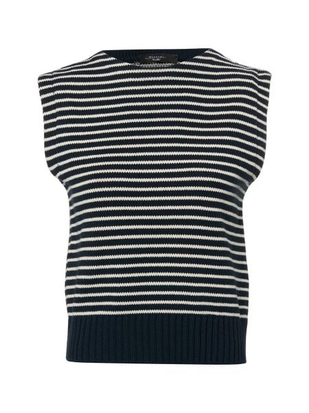 Weekend Max Mara Sweter Kobiety Bawełna czarny|biały, XS. Białe swetry Weekend Max Mara, xs, bez wzorów, z bawełny, eleganckie, bez ramiączek. Za 479.95 zł.