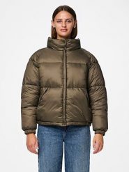 Pieces Kurtka pikowana w kolorze ciemnobrązowym rozmiar: XS. Brązowe kurtki Pieces, xs, bez wzorów, bez kaptura. Za 206.95 zł.