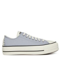 Trampki Converse. Fioletowe trampki Converse, bez wzorów, retro, bez zapięcia. Za 269.99 zł.