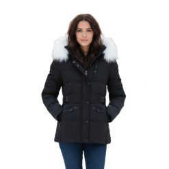 Kurtka zimowa damska GeoNorway Expedition Chester. Czarne kurtki Geographical Norway, na zimę, s, bez wzorów, z puchu, eleganckie, z kapturem. Za 422.24 zł.