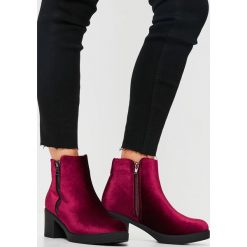 Missguided - Botki. Brązowe botki Missguided, bez wzorów, z materiału, z okrągłym noskiem, bez obcasa, na obcasie, bez zapięcia. W wyprzedaży za 99.90 zł.