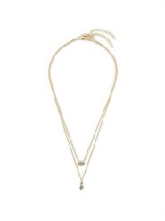 Luv AJ Zestaw 2 naszyjników Stellar Bezel Charm Necklace Set HOL22-N-SBCN-G Złoty. Żółte naszyjniki LUV AJ, z tworzywa sztucznego, metalowe. Za 499.99 zł.