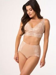 Figi Model BBL 204 Beige - Babell. Brązowe bielizna modelująca Babell, bez wzorów, z dzianiny. Za 100.13 zł.