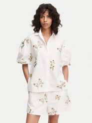 French Connection Koszula Cambria 729G7 Biały Relaxed Fit. Białe koszule French Connection, m, bez wzorów, z bawełny, bez kołnierzyka, bez ramiączek. Za 484.99 zł.