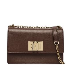 Torebka Furla. Brązowe kopertówki Furla, bez wzorów, wizytowe, bez dodatków. Za 1,559.00 zł.