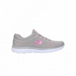 Obuwie Sportowe Damskie Skechers Mesh Bungee Slip-On Beżowy. Brązowe buty treningowe Skechers, bez wzorów, z materiału, bez zapięcia, trekkingowe. Za 359.20 zł.