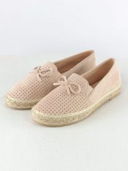 R and BE Espadryle w kolorze jasnoróżowym rozmiar: 40. Różowe espadryle R and BE, bez wzorów, z okrągłym noskiem, bez obcasa. Za 69.88 zł.