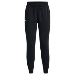 Spodnie Do Biegania Rival Fleece Dla Kobiet. Czarne spodnie dresowe Under Armour, bez wzorów, długie. Za 302.99 zł.