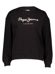 Pepe Jeans Bluza w kolorze czarnym rozmiar: XL. Czarne bluzy Pepe Jeans, xl, bez wzorów, z bawełny, bez kaptura. Za 202.98 zł.