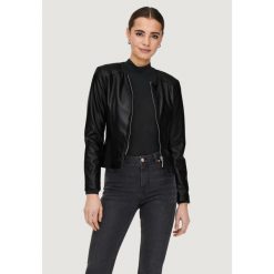 Kurtka Kobieta ONLY Onlsaramy Faux Leather Cc Otw. Czarne kurtki ONLY, bez wzorów, ze skóry, bez kaptura. W wyprzedaży za 225.90 zł.