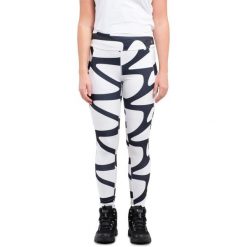 Legginsy Damskie Luhta Erikas. Białe legginsy Luhta, bez wzorów, z materiału. Za 349.00 zł.