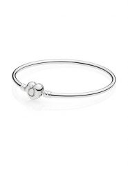 Pandora Srebrna bransoletka rozmiar: 17. Szare bransoletki Pandora, srebrne. Za 232.23 zł.