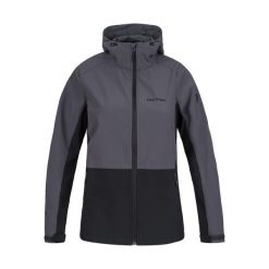 Damska kurtka wodoodporna Hannah Zury Lite. Czarne kurtki przejściowe sportowe Hannah, s, bez wzorów, z softshellu, bez kaptura, trekkingowe. Za 501.05 zł.