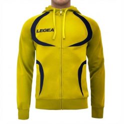 Kurtka rozgrzewkowa Damska Bieganie Natura Żółto-Niebieska Model. Niebieskie kurtki do biegania LEGEA, xs, z aplikacjami, z materiału, z kapturem, do biegania. Za 68.00 zł.