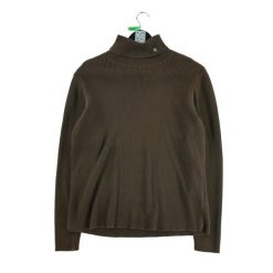 Kobieta Brązowy Sweter z Golfem. Brązowe swetry Ralph Lauren, l, bez wzorów, z tkaniny, eleganckie, bez ramiączek. Za 106.46 zł.
