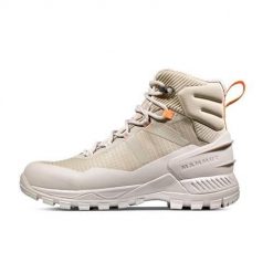 Buty trekkingowe damskie Mammut Blackfin Iii Mid Dt. Brązowe buty trekkingowe Mammut, bez wzorów, z materiału, za kostkę, bez zapięcia, trekkingowe. Za 925.00 zł.