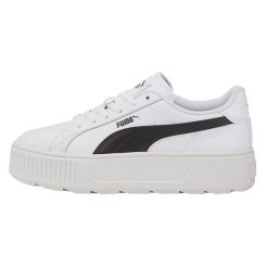 Buty do chodzenia damskie Puma Karmen. Białe buty sportowe lifestyle Puma, bez wzorów, casualowe, bez zapięcia. Za 189.00 zł.