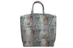 Shopperka skórzana BARBERINI'S kolorowa 964-32. Białe shopper bag Barberinis, bez wzorów, ze skóry, biznesowe, z nadrukiem, bez dodatków. Za 251.99 zł.