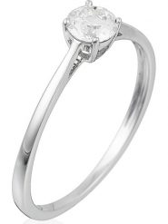 DIAMANTA Złoty pierścionek "Solitaire Impérial" z diamentem rozmiar: 56. Szare pierścionki DIAMANTA, z diamentem, złote. Za 6,440.45 zł.