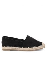 Jenny Fairy Espadryle WSS990-224 Czarny. Czarne espadryle Jenny Fairy, bez wzorów, z materiału, bez obcasa. Za 47.99 zł.
